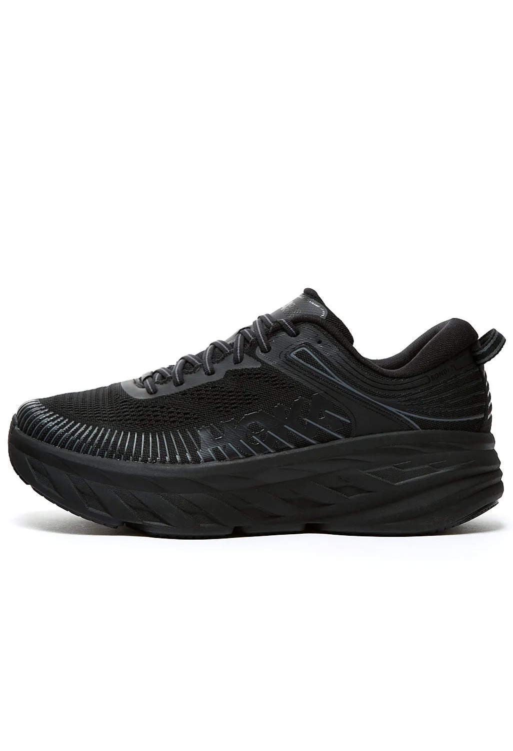 Hoka Bondi 7 Men's Trainers - Black/Black