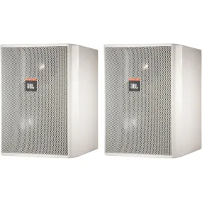 JBL C25AV-LS-WH Monitor for Fire Alarm and Communication Systems (Pair, White) - 5.25"