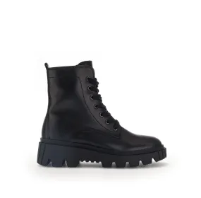 Jones Black Leather Ankle Boots