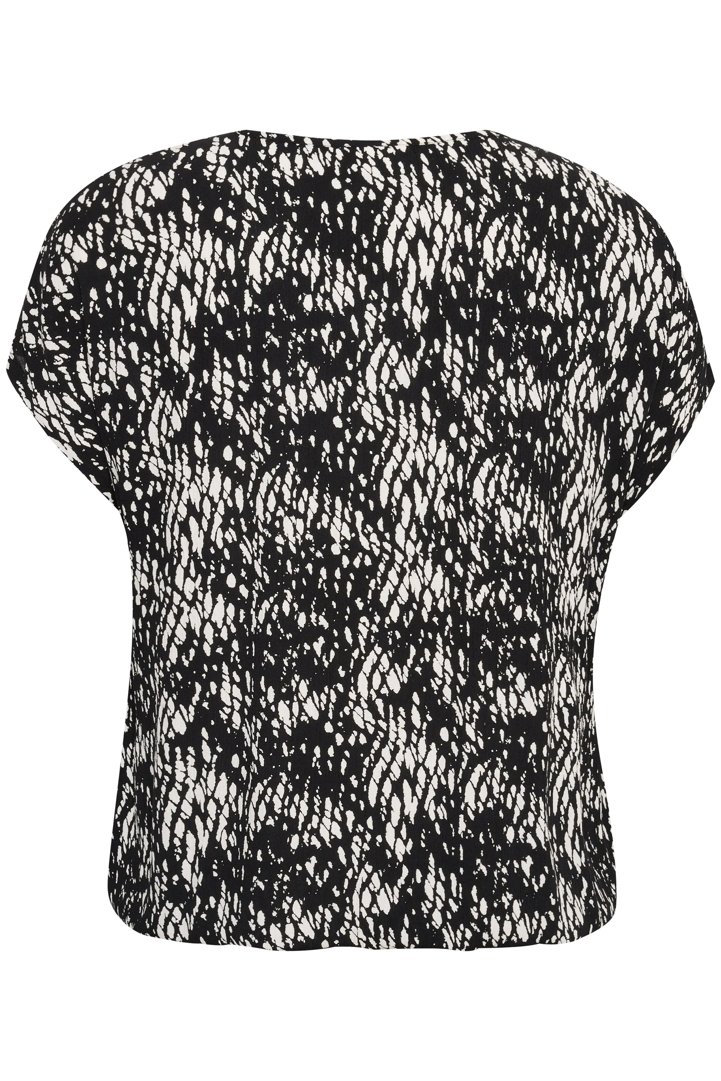 Kaffe Curve Stanley Blouse in Black Snake Print