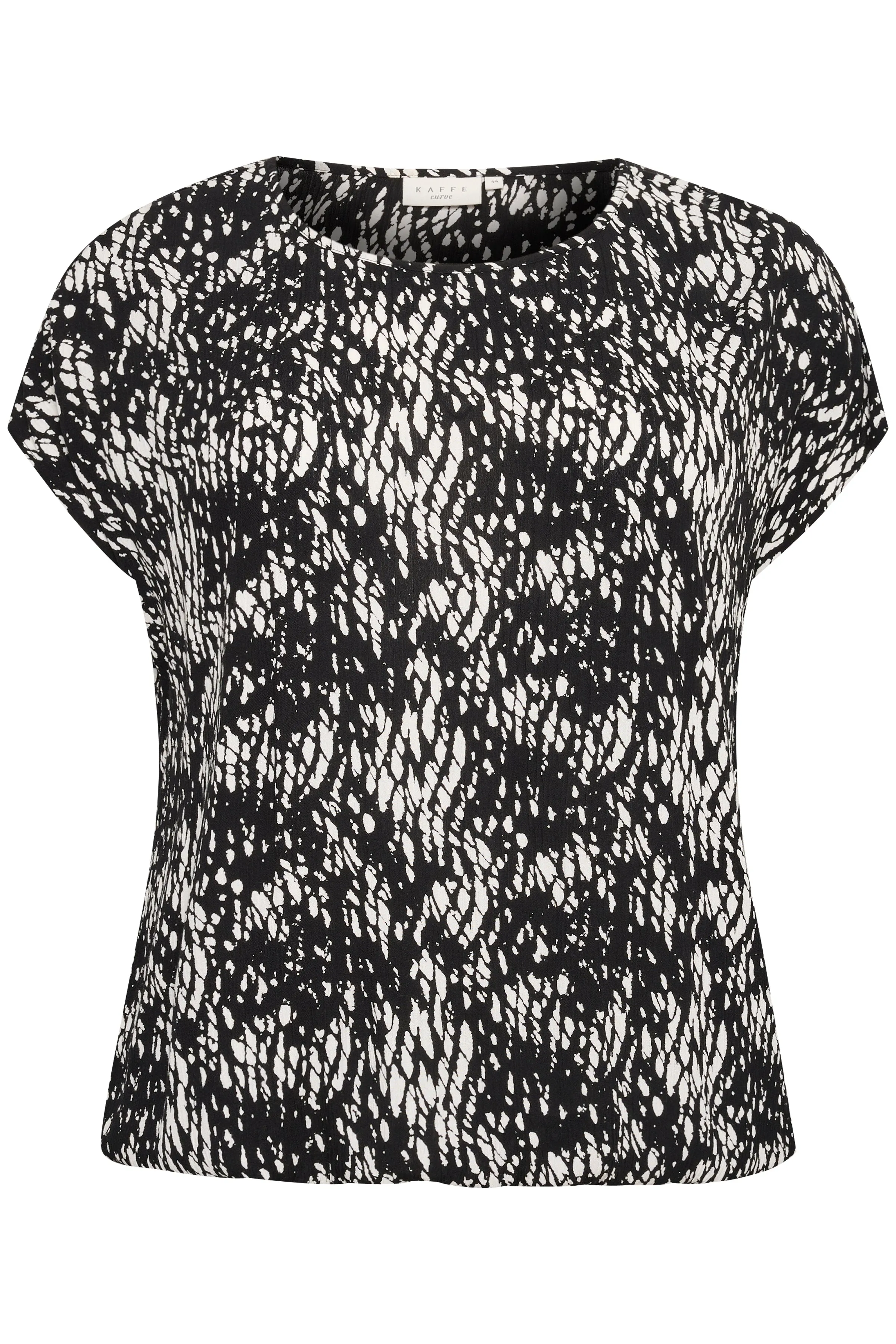 Kaffe Curve Stanley Blouse in Black Snake Print