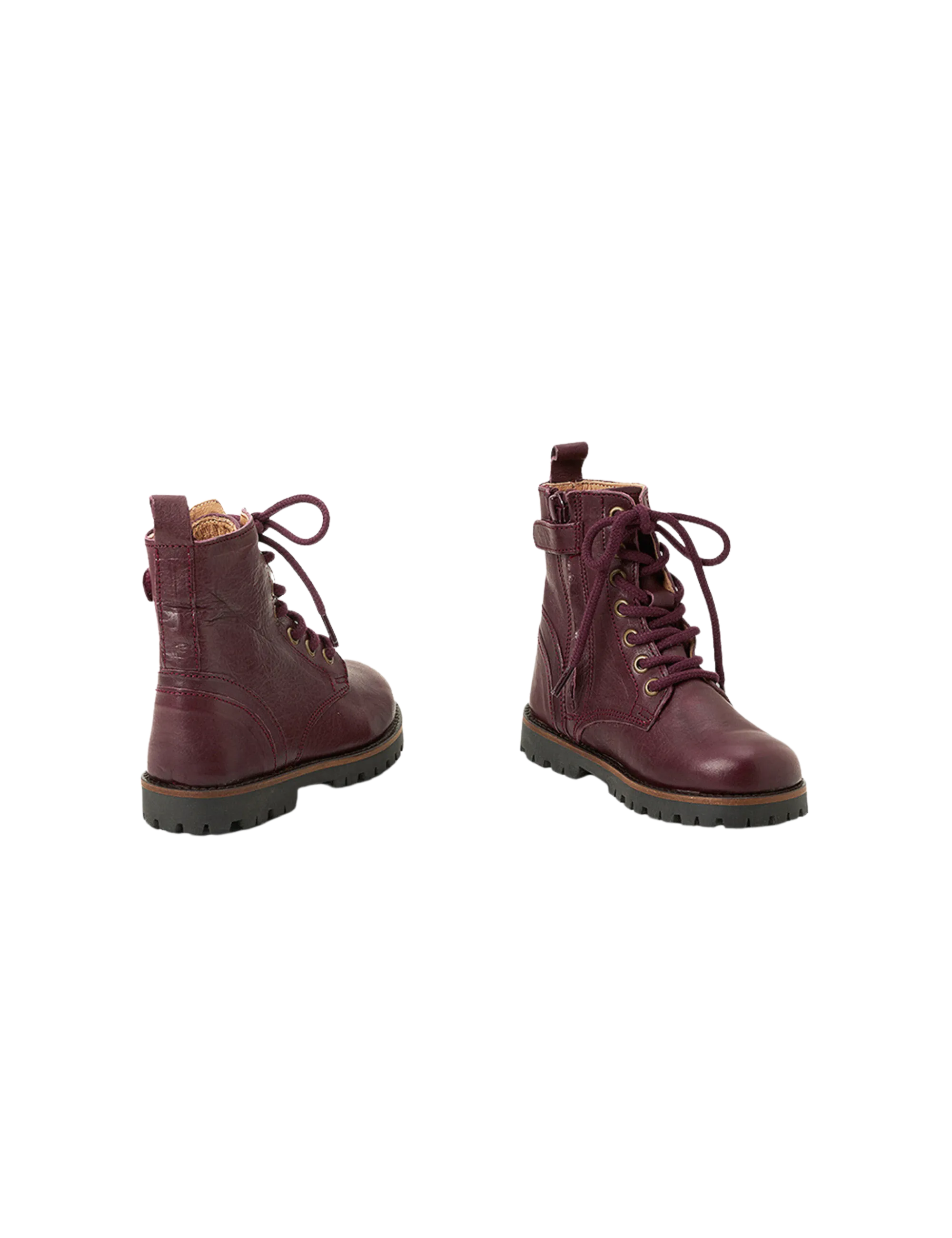 Lace-up Boot - Plum