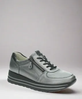 Ladies Waldlaufer Trainers Pewter Soft Zip H Wider Fitting 758009 299 577 Lana sale