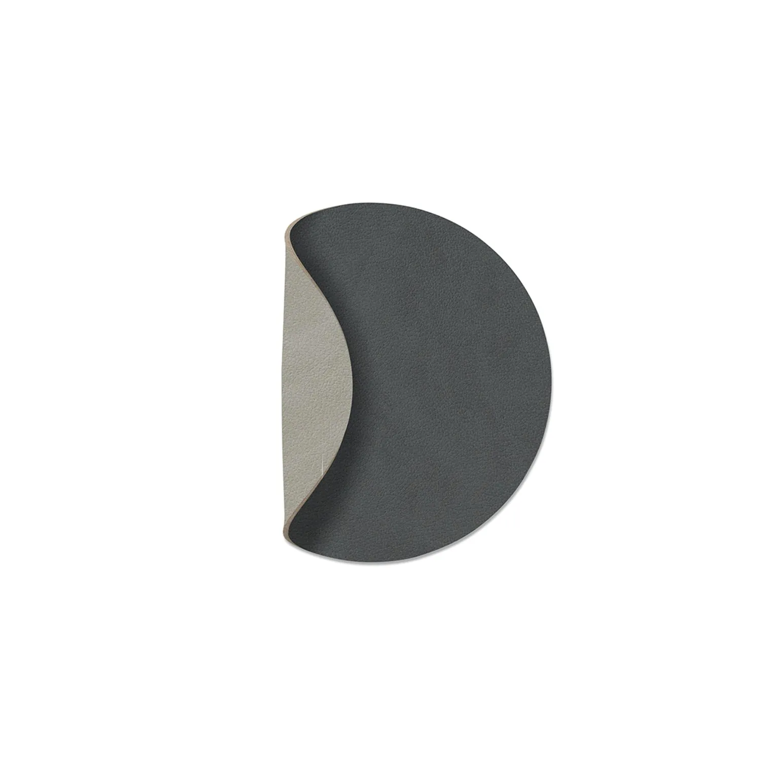 lind dna | coaster circle reversible | nupo anthracite   light grey - DC