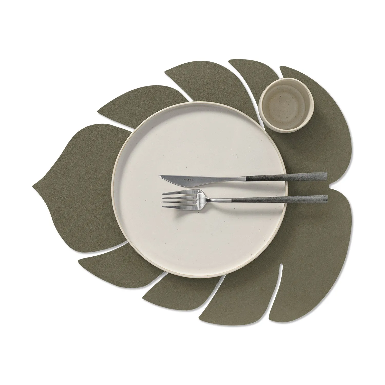 lind dna | table mat | leaf large | nupo army green