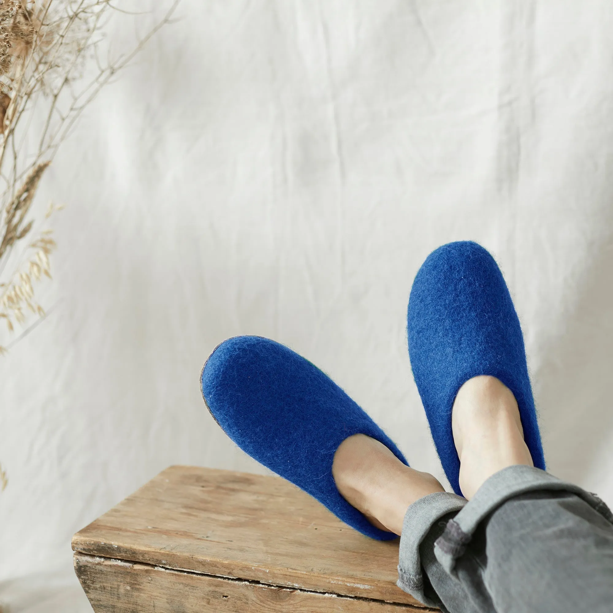 MITA Handmade Eco Felt Mule Slippers Limited Edition