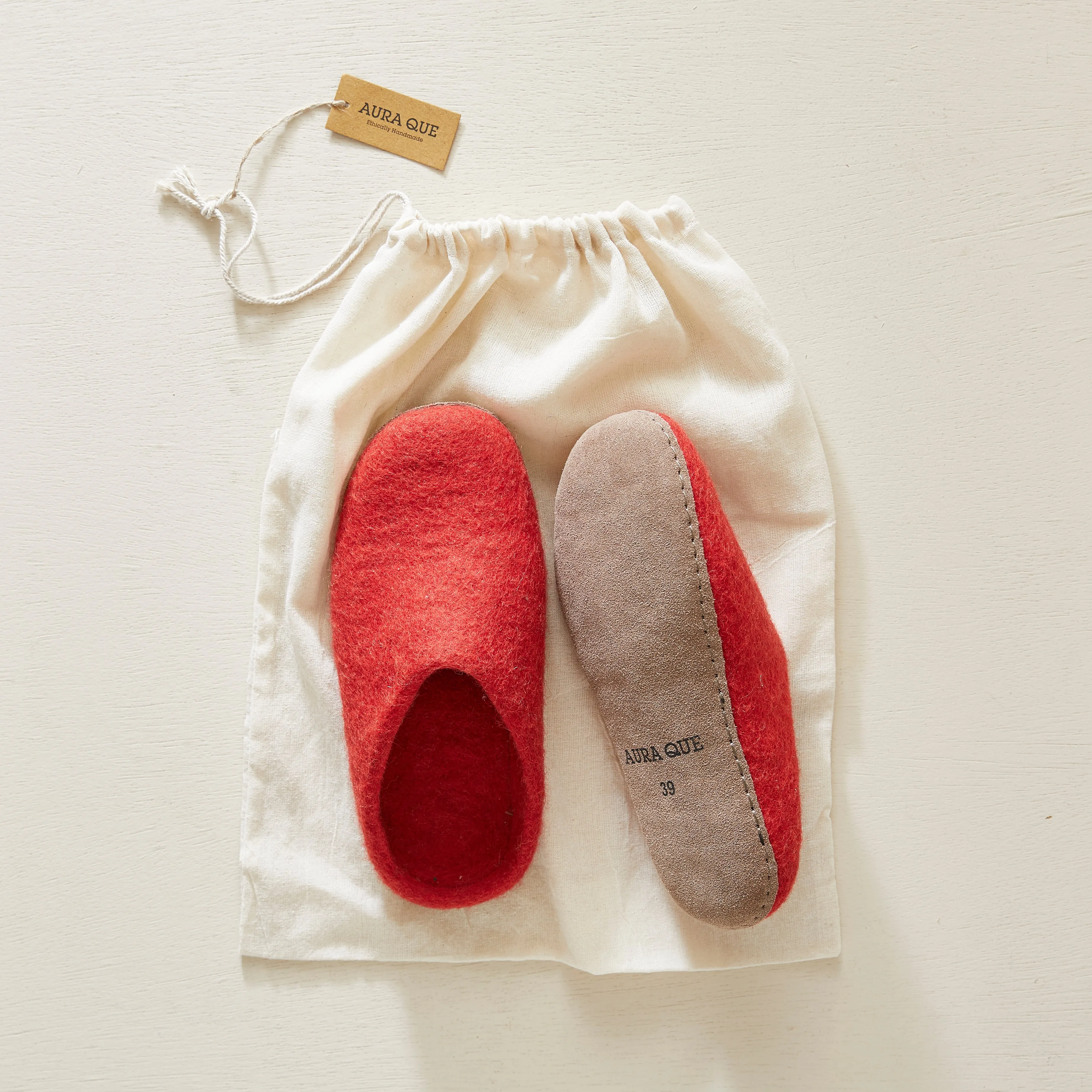 MITA Handmade Eco Felt Mule Slippers Limited Edition