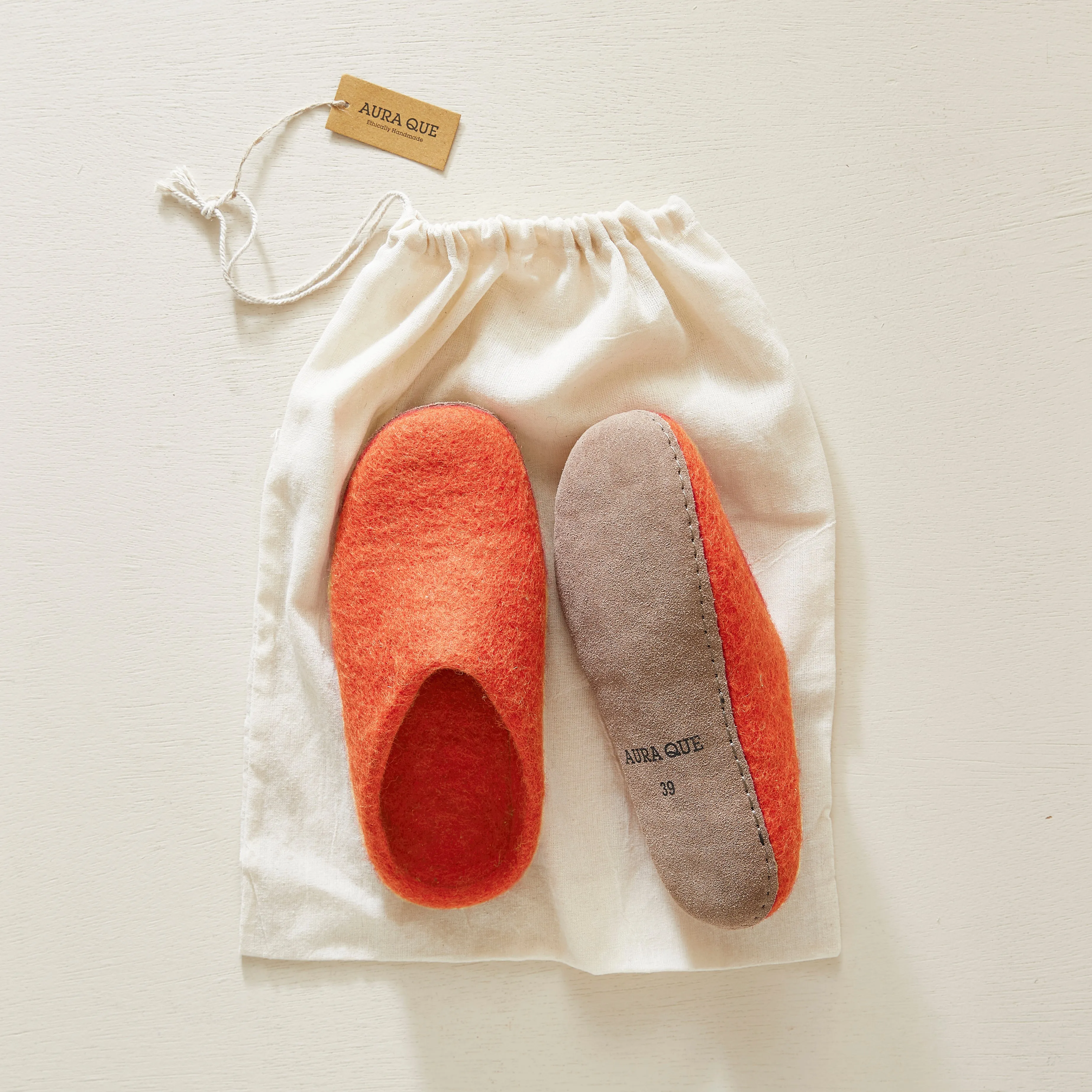 MITA Handmade Eco Felt Mule Slippers Limited Edition