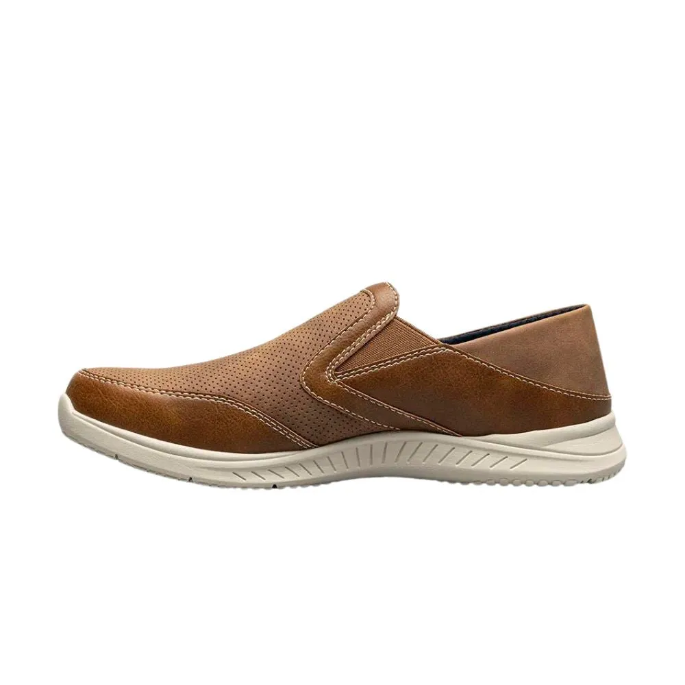 Nunn Bush Men's Conway EZ Moc Toe Slip-On Shoes - Tan