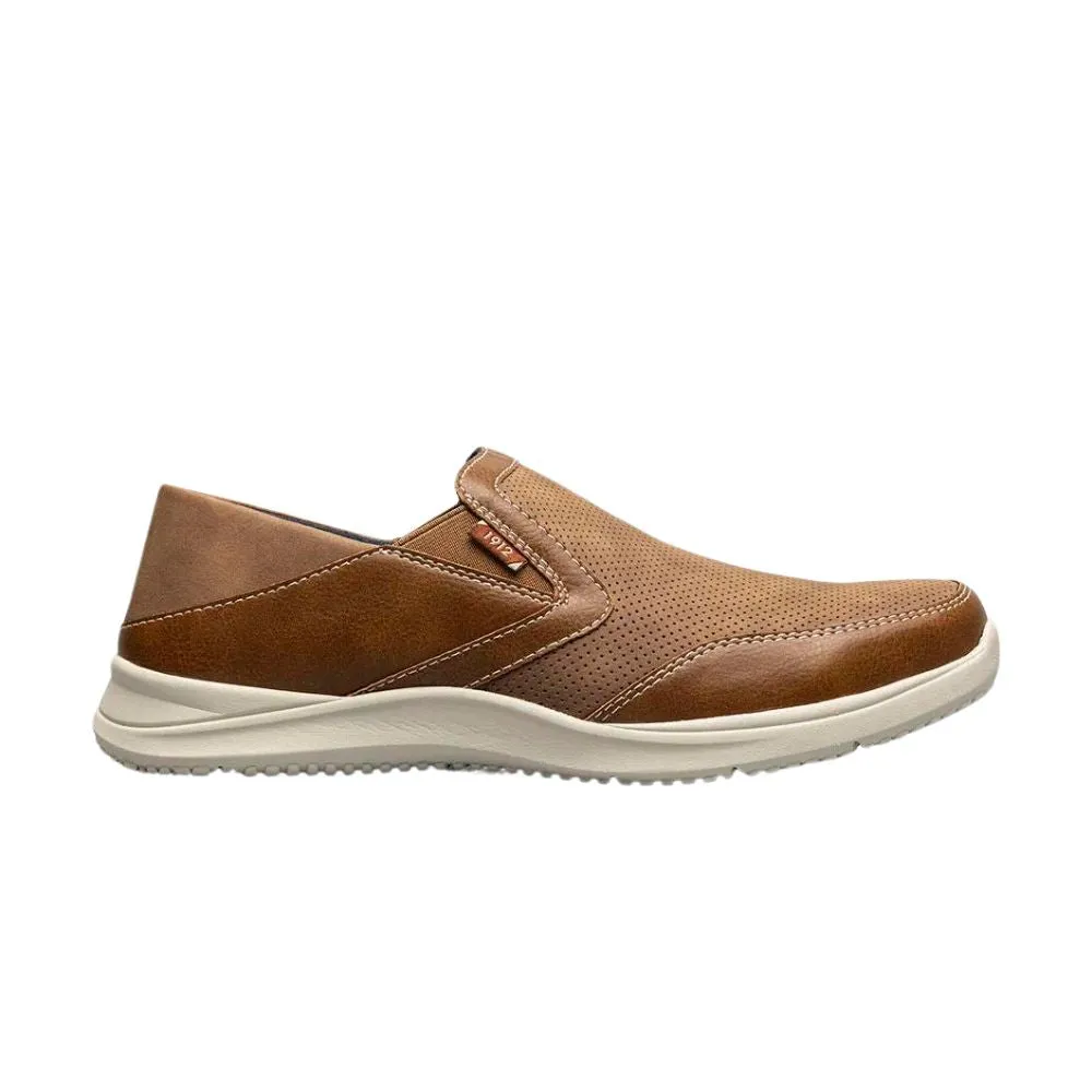 Nunn Bush Men's Conway EZ Moc Toe Slip-On Shoes - Tan