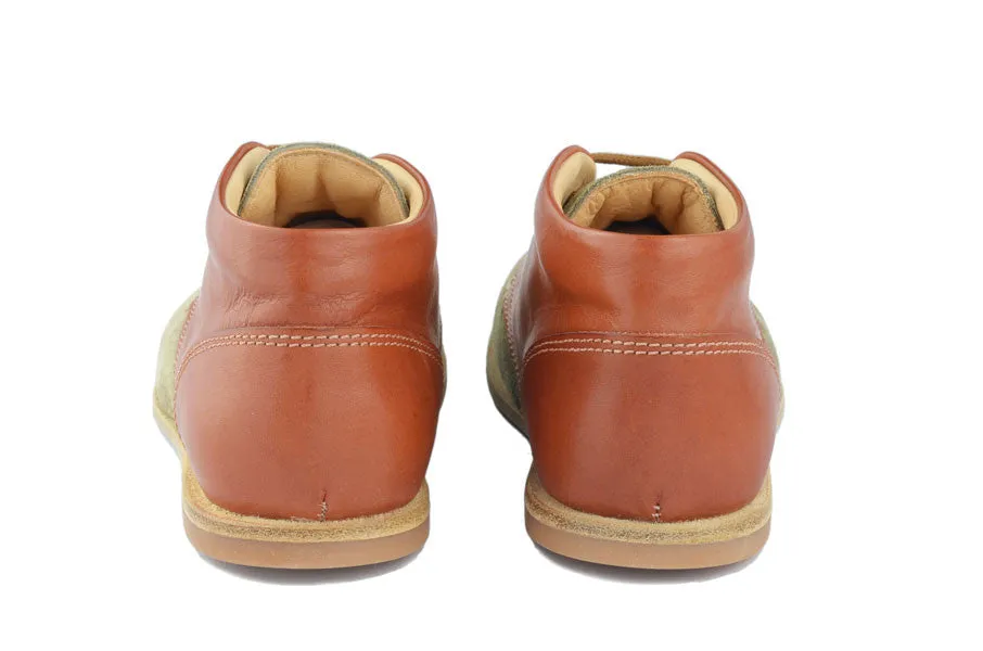 Ocra Boys Brown & Grey Desert Boot