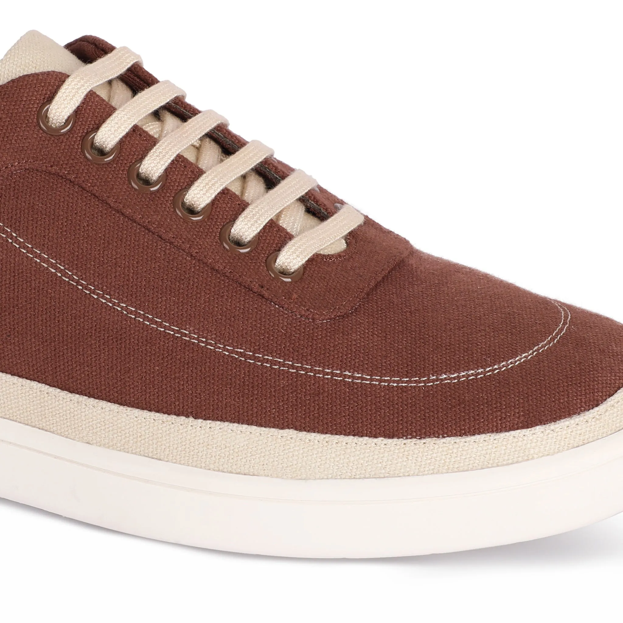 Paaduks Ske Eco-Sole Brown and Beige Sneakers for Women