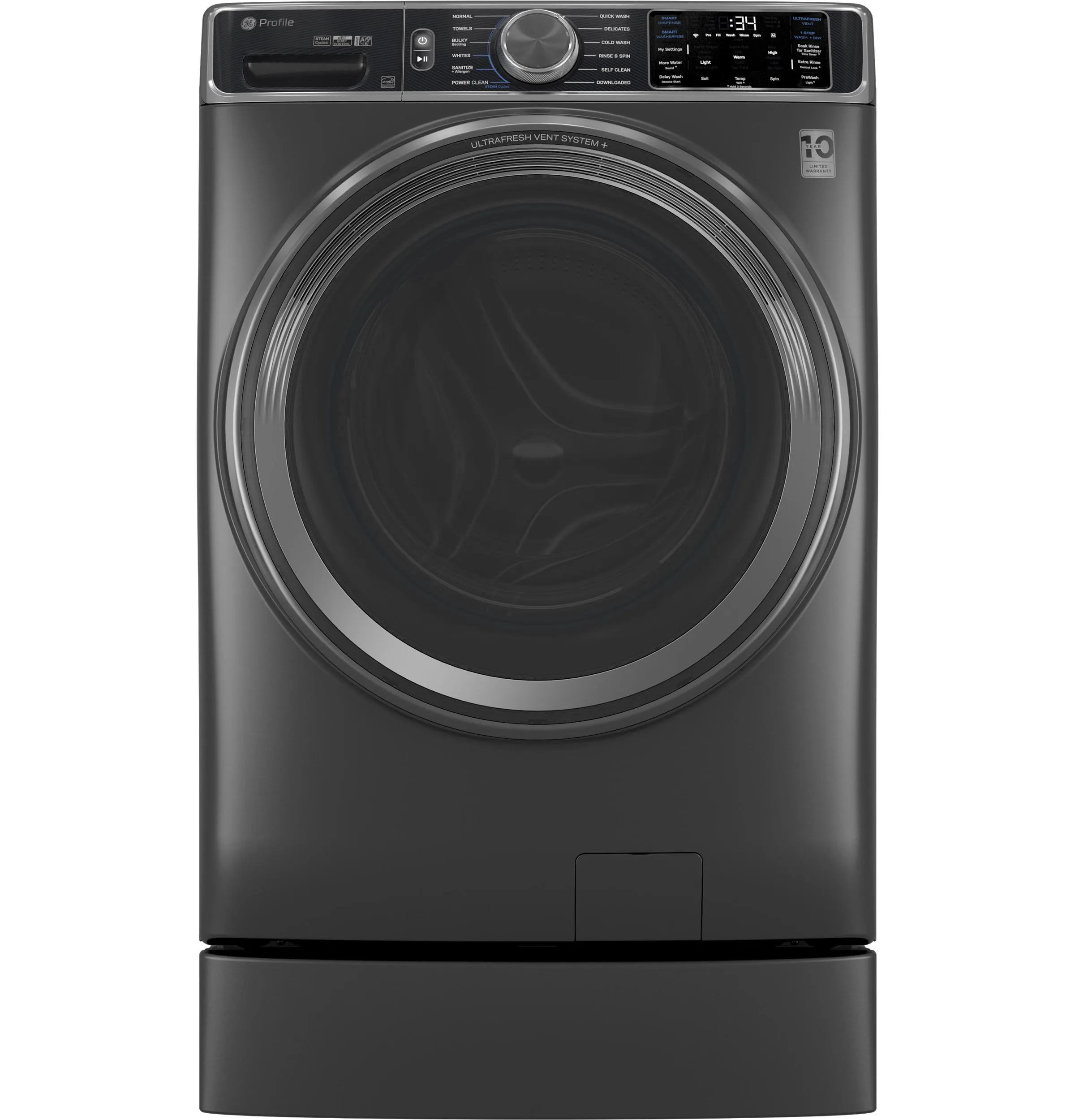 PFW955SPWDS GE Profile™ 5.5 cu. ft. Capacity Smart Front Load ENERGY STAR® Steam Washer with UltraFresh Vent System  and Smart Wash & Smart Rinse