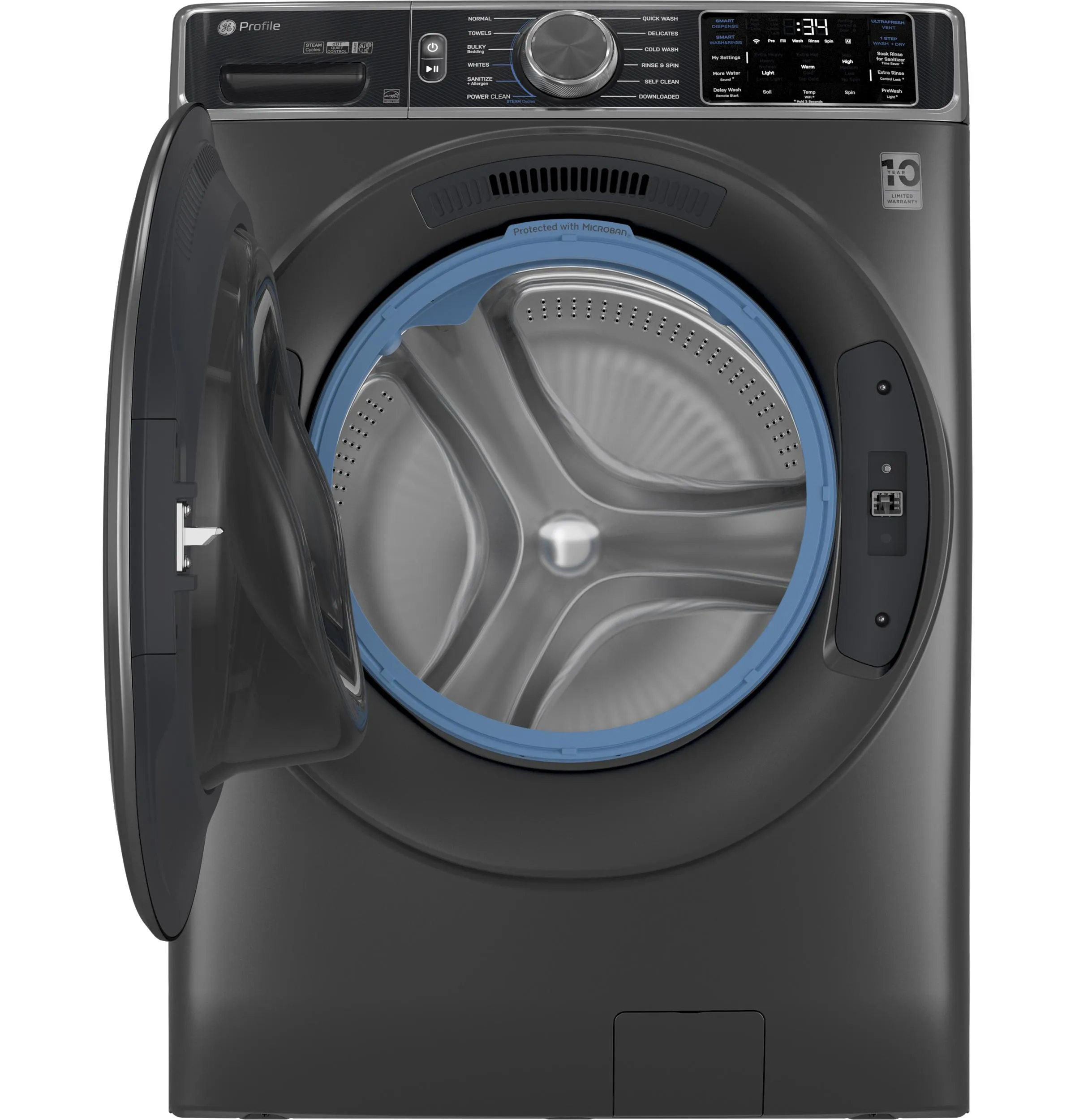 PFW955SPWDS GE Profile™ 5.5 cu. ft. Capacity Smart Front Load ENERGY STAR® Steam Washer with UltraFresh Vent System  and Smart Wash & Smart Rinse