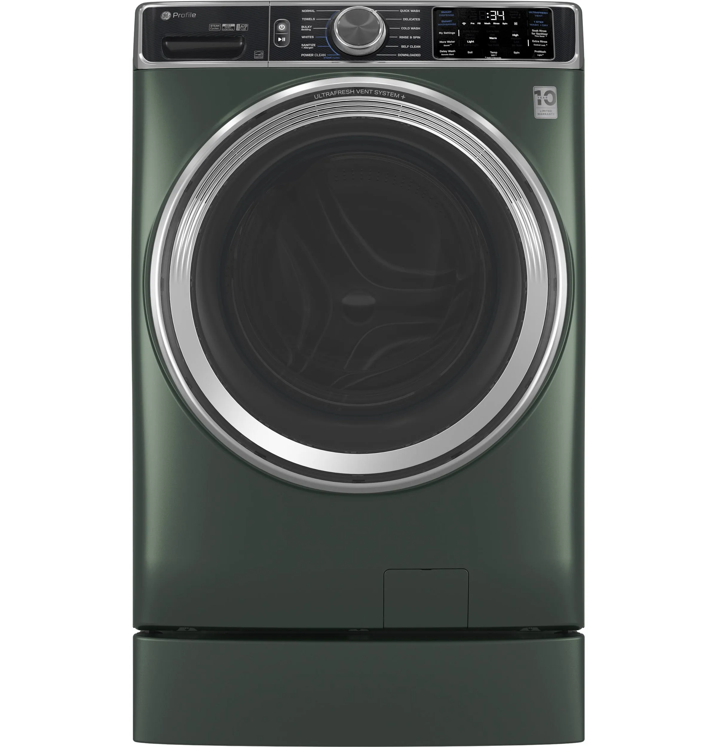 PFW955SPWGN GE Profile™ 5.5 cu. ft. Capacity Smart Front Load ENERGY STAR® Steam Washer with UltraFresh Vent System  and Smart Wash & Smart Rinse