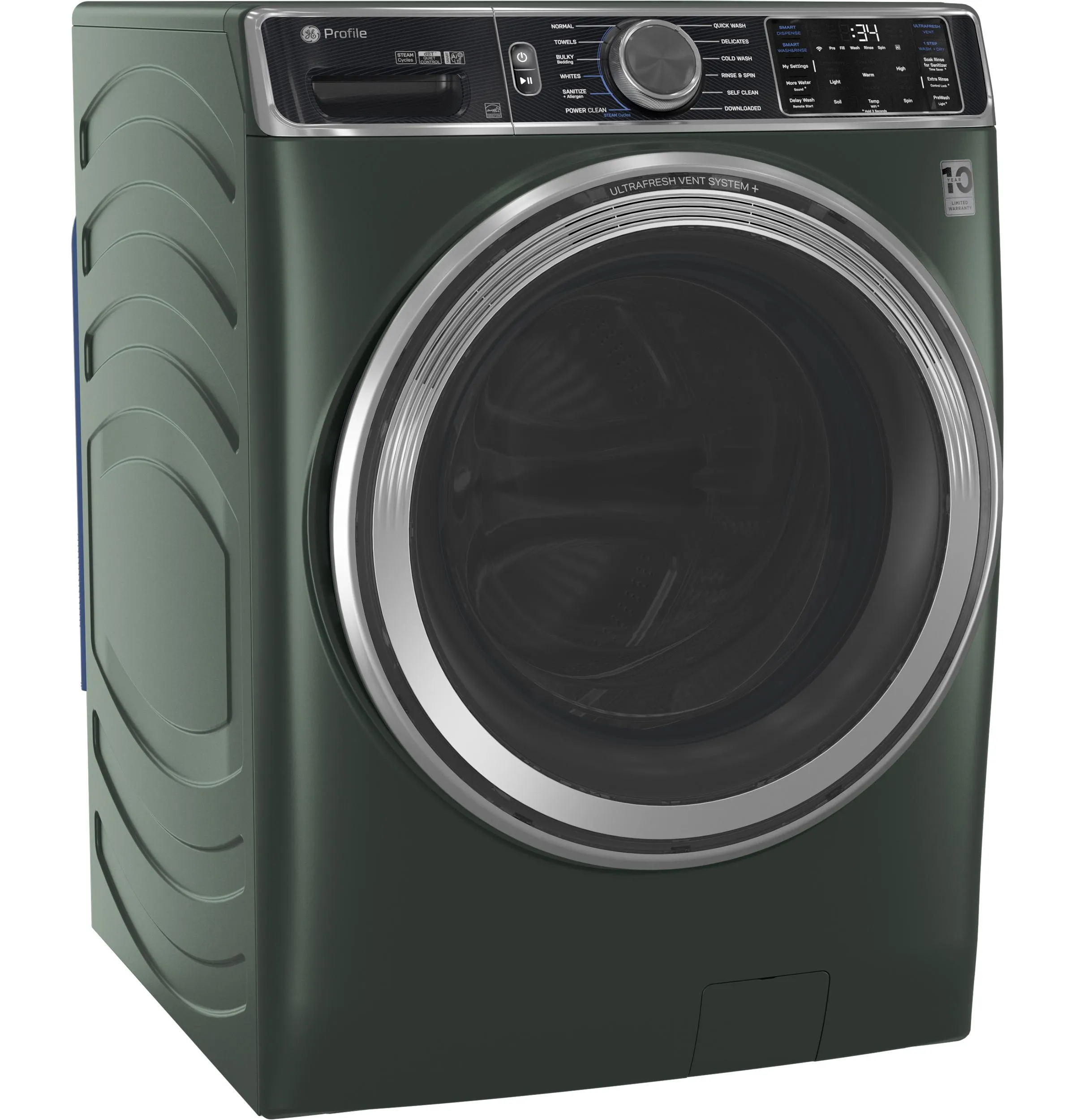 PFW955SPWGN GE Profile™ 5.5 cu. ft. Capacity Smart Front Load ENERGY STAR® Steam Washer with UltraFresh Vent System  and Smart Wash & Smart Rinse