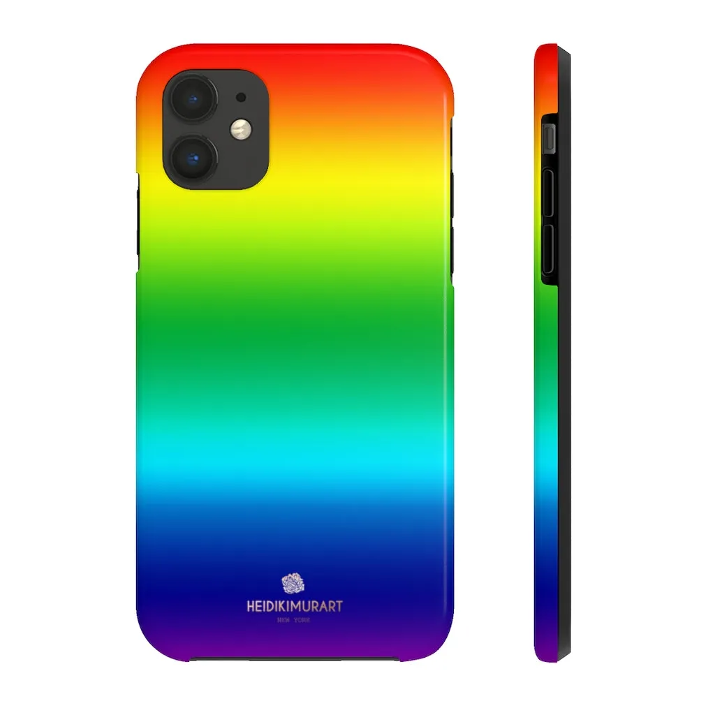 Rainbow Gay Pride iPhone Case, Designer Case Mate Tough Samsung Galaxy Phone Cases