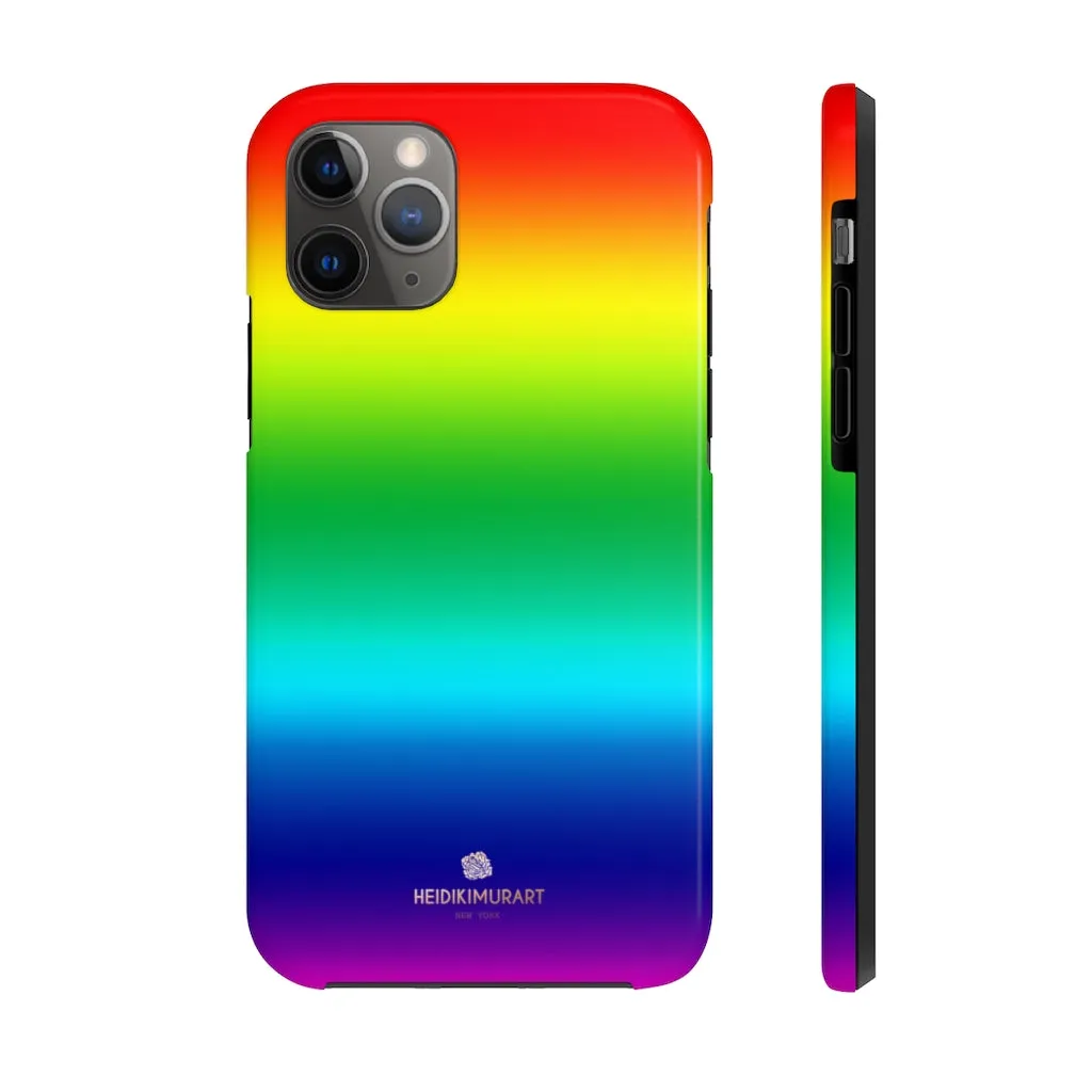 Rainbow Gay Pride iPhone Case, Designer Case Mate Tough Samsung Galaxy Phone Cases