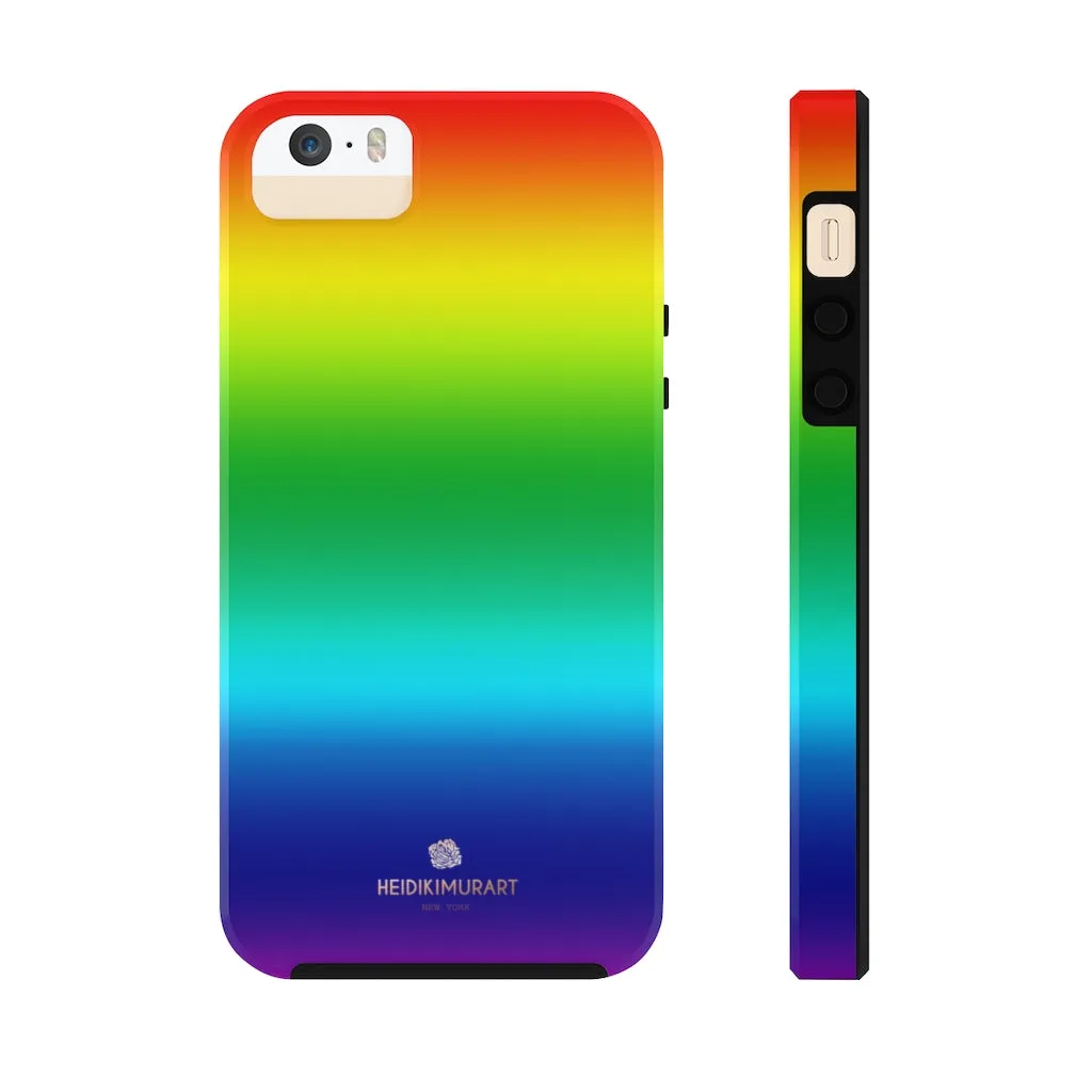 Rainbow Gay Pride iPhone Case, Designer Case Mate Tough Samsung Galaxy Phone Cases