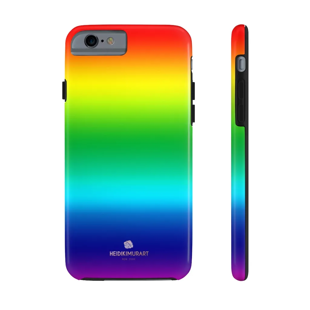 Rainbow Gay Pride iPhone Case, Designer Case Mate Tough Samsung Galaxy Phone Cases