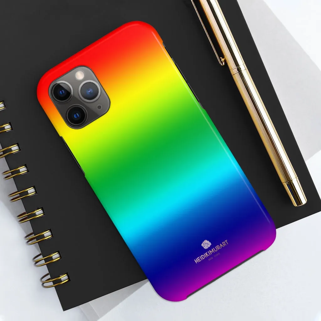 Rainbow Gay Pride iPhone Case, Designer Case Mate Tough Samsung Galaxy Phone Cases