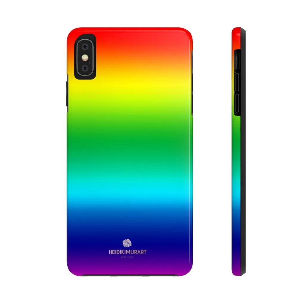 Rainbow Gay Pride iPhone Case, Designer Case Mate Tough Samsung Galaxy Phone Cases