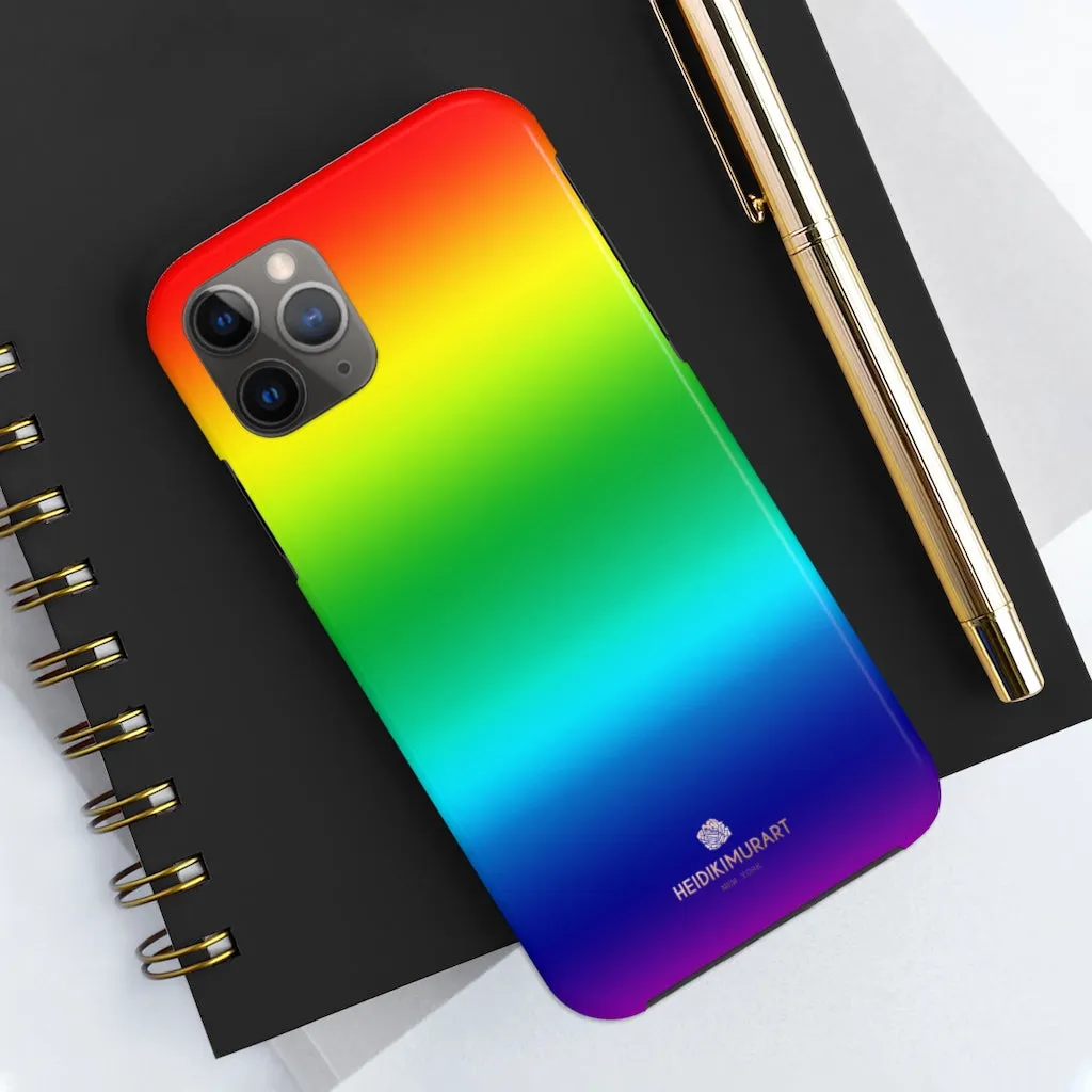 Rainbow Gay Pride iPhone Case, Designer Case Mate Tough Samsung Galaxy Phone Cases