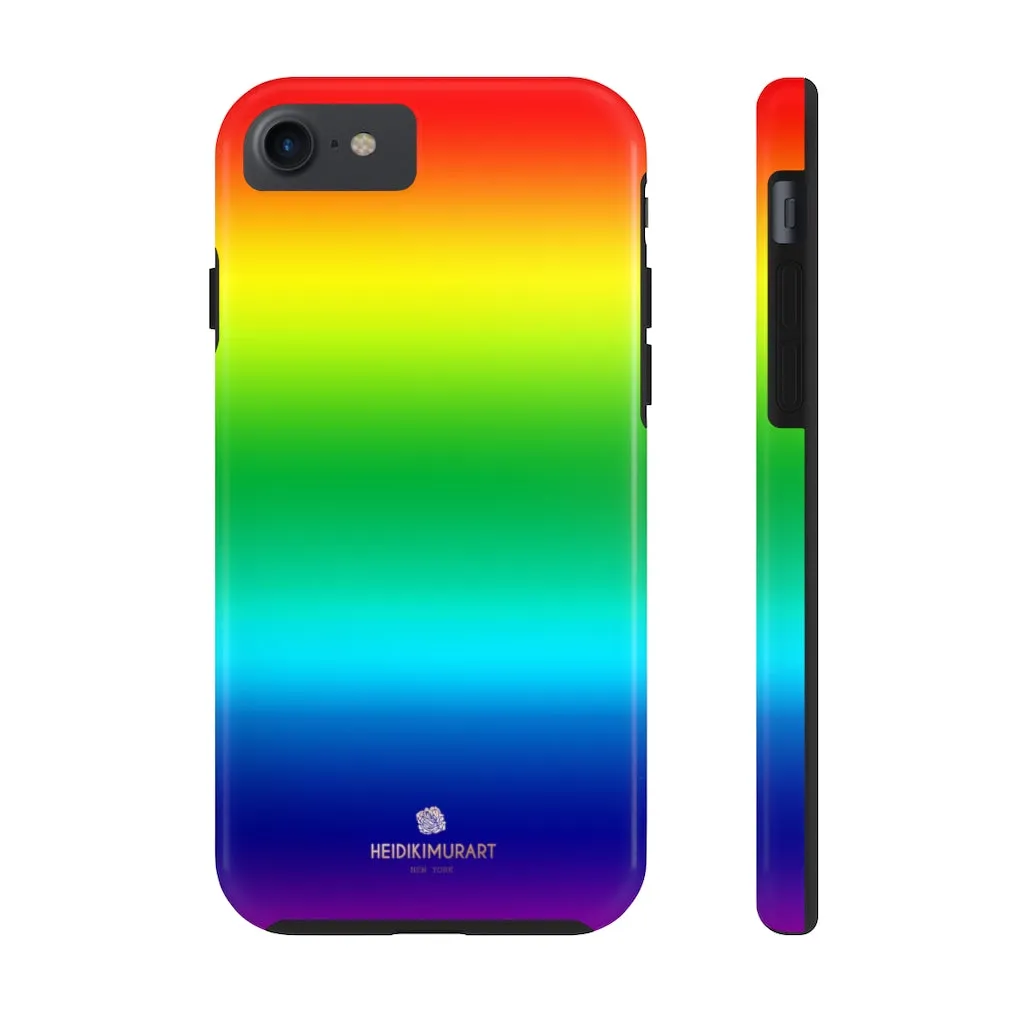 Rainbow Gay Pride iPhone Case, Designer Case Mate Tough Samsung Galaxy Phone Cases