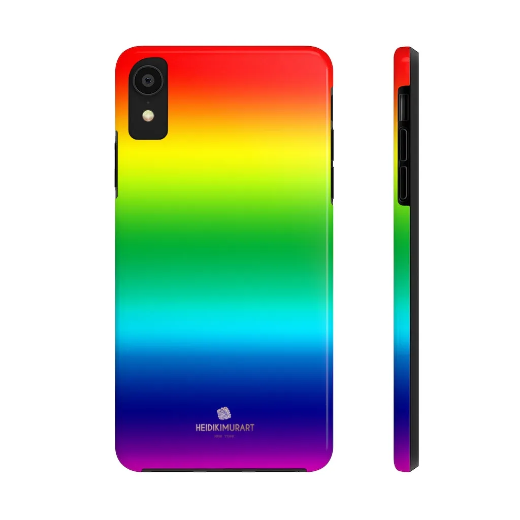 Rainbow Gay Pride iPhone Case, Designer Case Mate Tough Samsung Galaxy Phone Cases