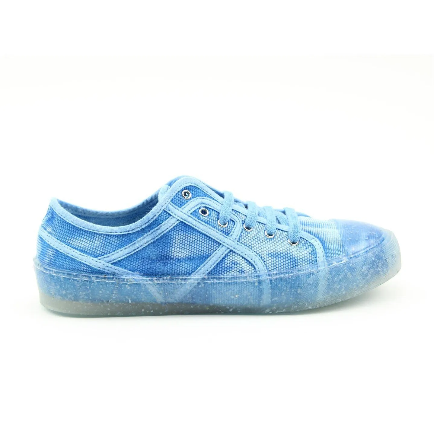 Recykers Mid Sequel Ladies Tie Dye Blue Lace up trainers