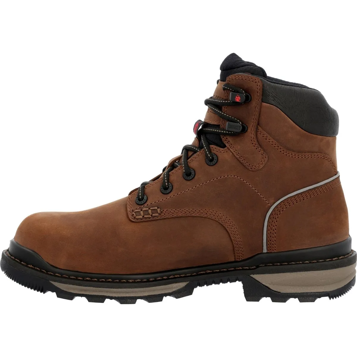 Rocky Rams Horn Men's Waterproof Composite Toe Work Boots Rkk0388 In Brown