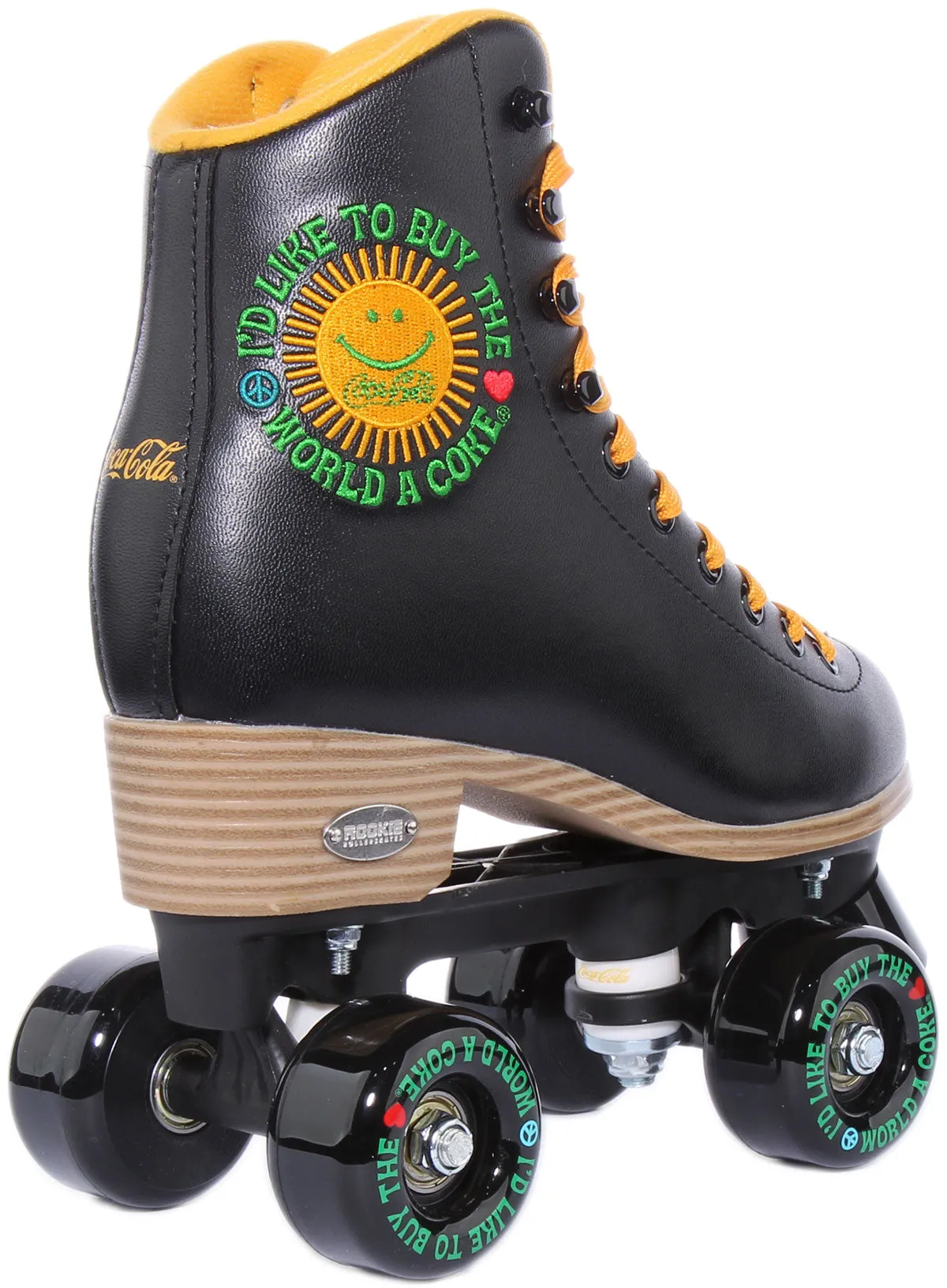 Rookie X Coca Cola Rollerskates Sunshine Black In Black For Women