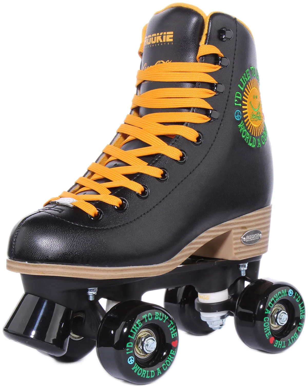 Rookie X Coca Cola Rollerskates Sunshine Black In Black For Women