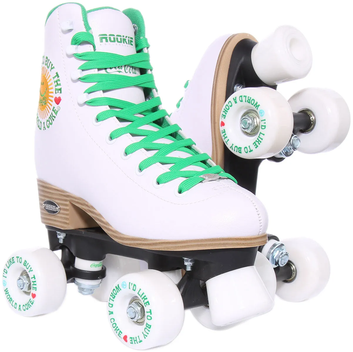 Rookie X Coca Cola Rollerskates Sunshine White In White