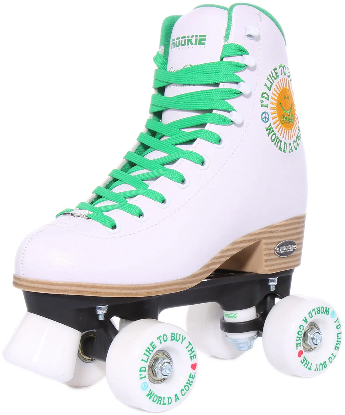 Rookie X Coca Cola Rollerskates Sunshine White In White