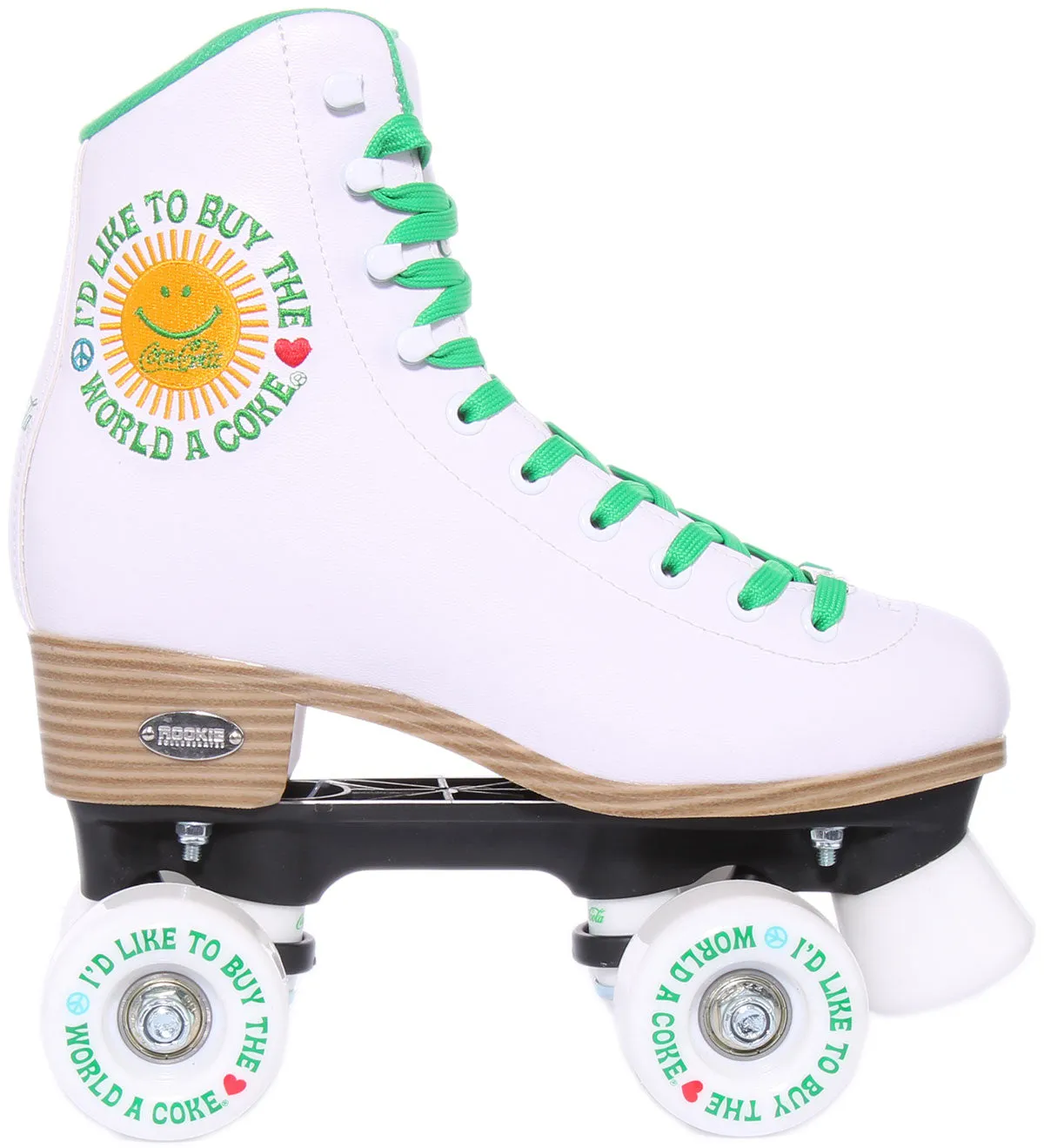 Rookie X Coca Cola Rollerskates Sunshine White In White