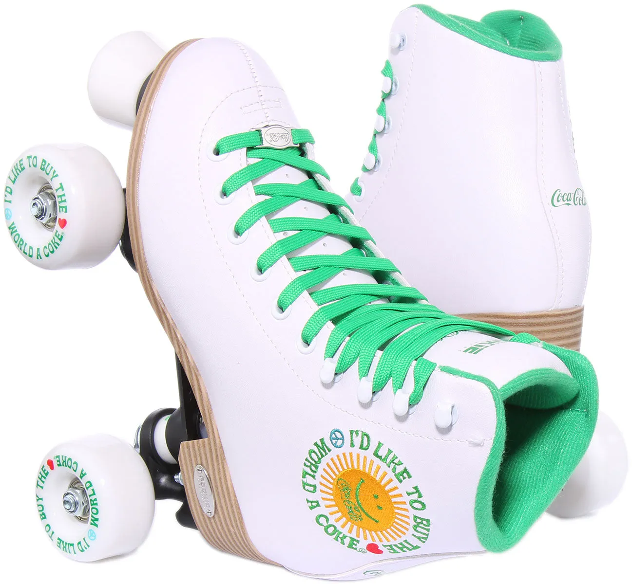 Rookie X Coca Cola Rollerskates Sunshine White In White