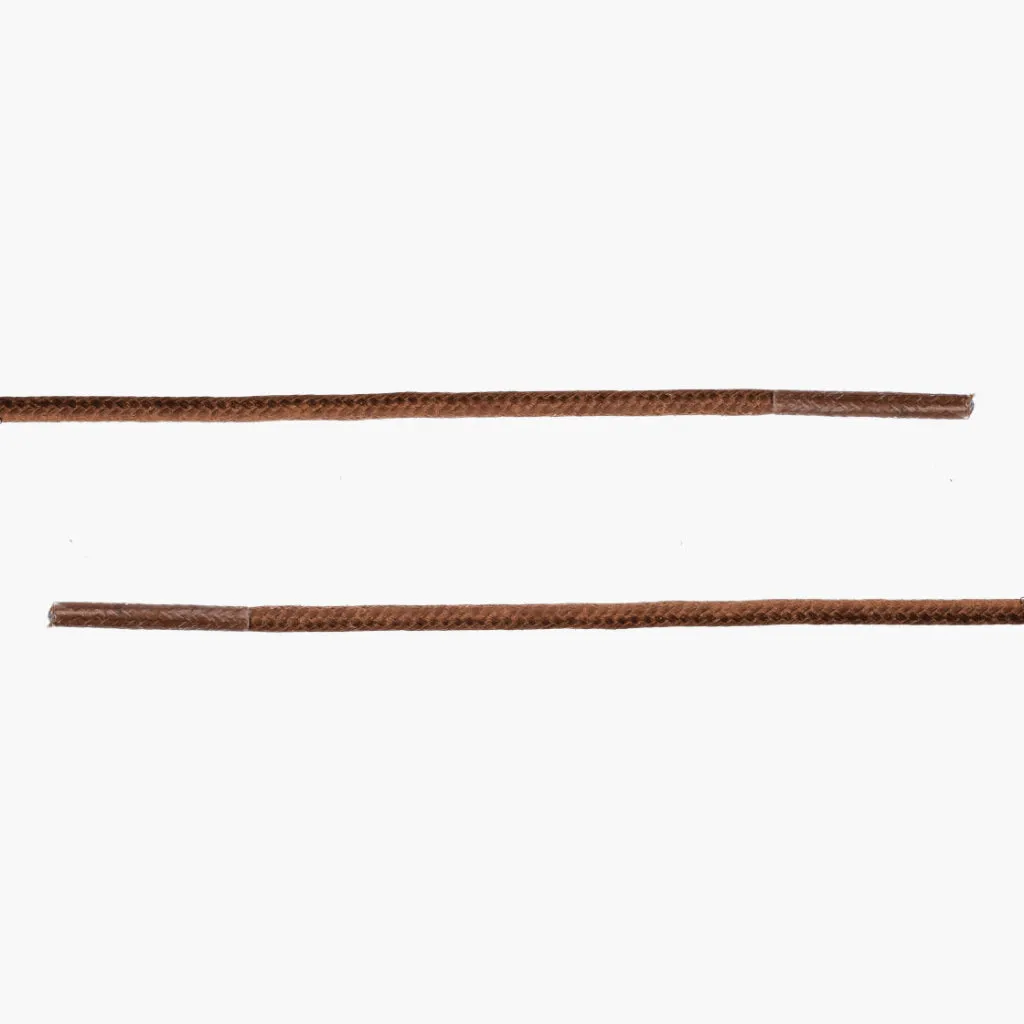 Round Waxed Cotton Laces | Light Brown