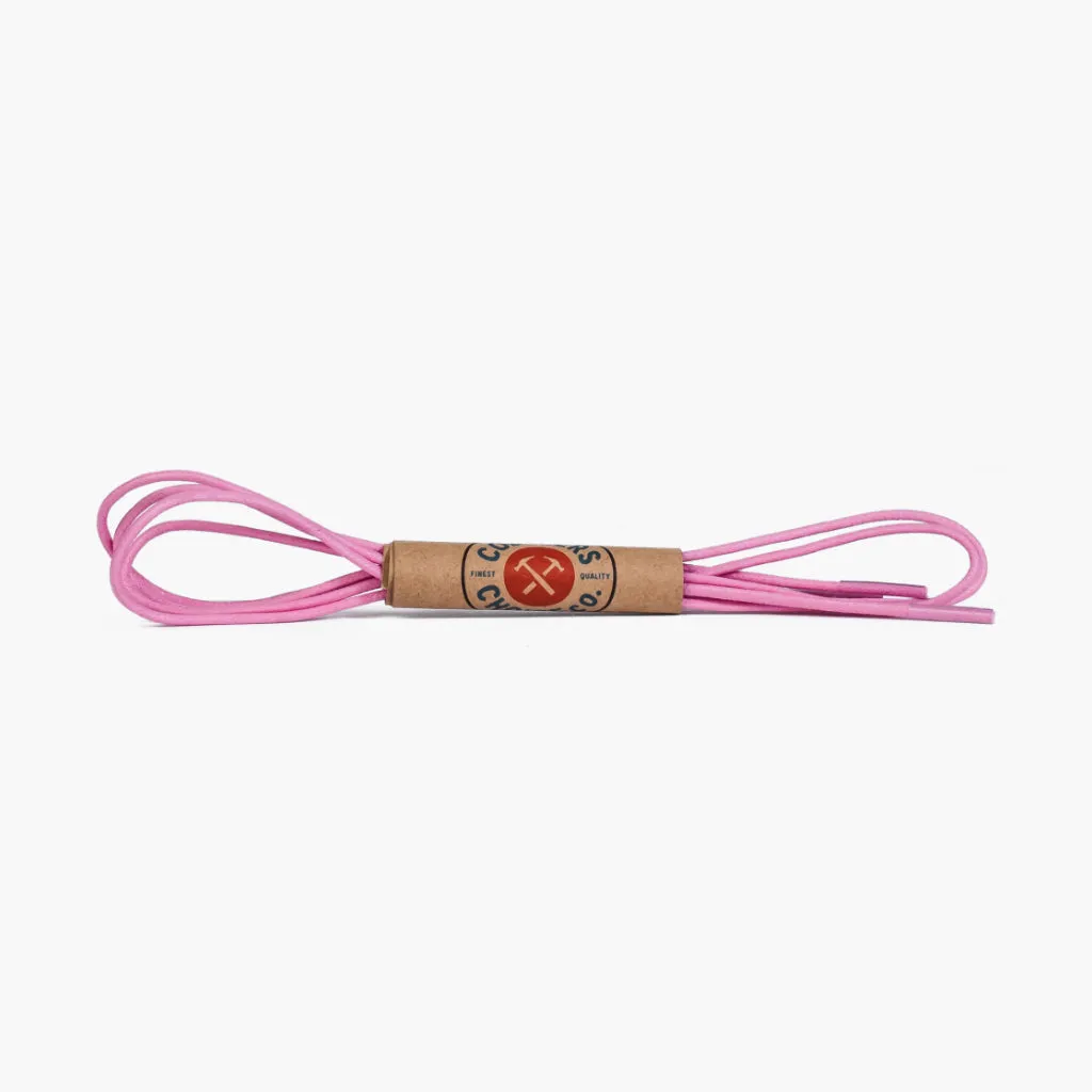 Round Waxed Cotton Laces | Pink