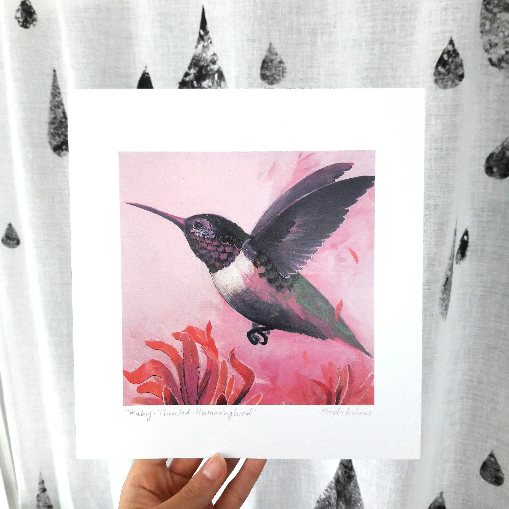 Ruby-Throated Hummingbird print