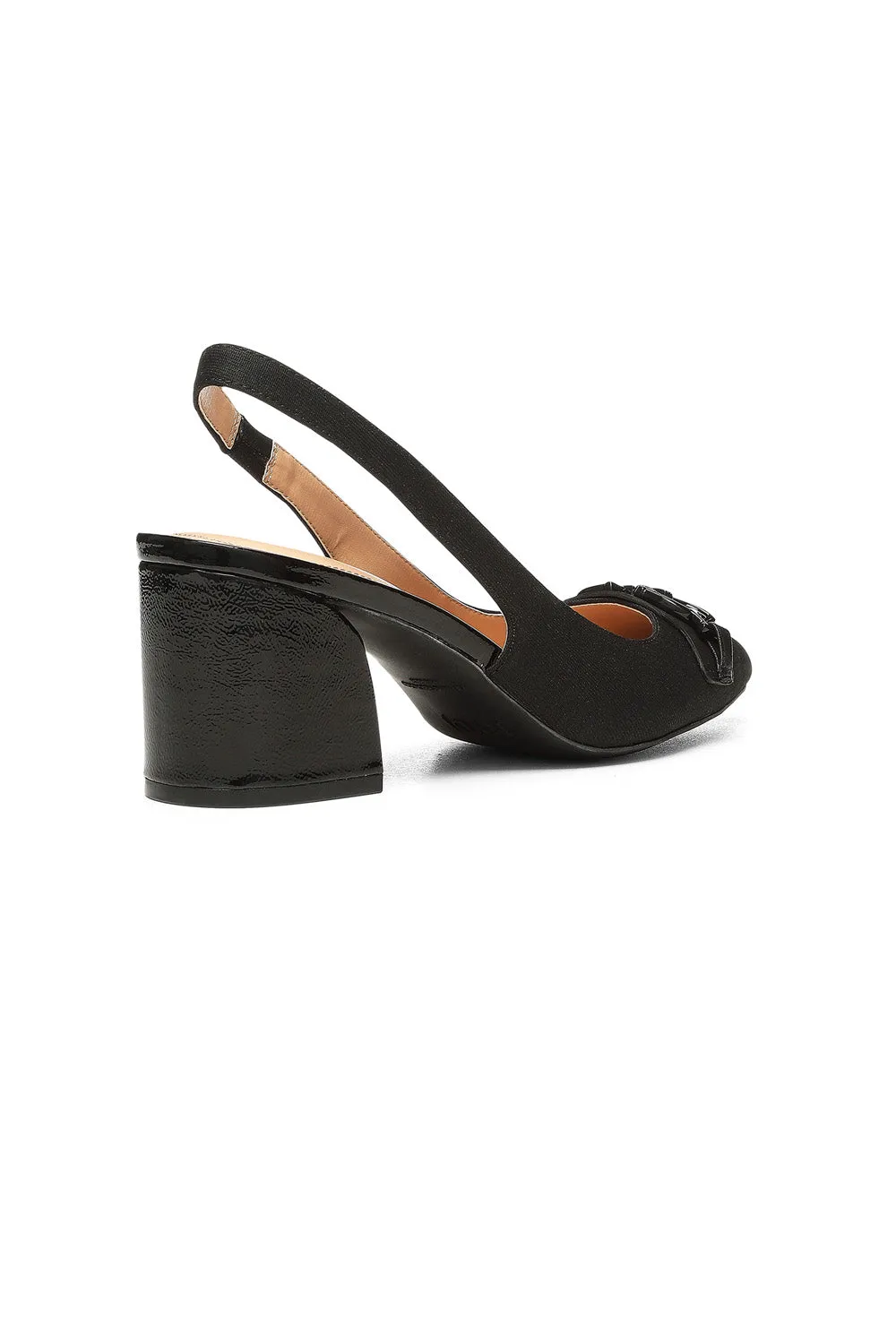 Sanya Slingback Heels - Black