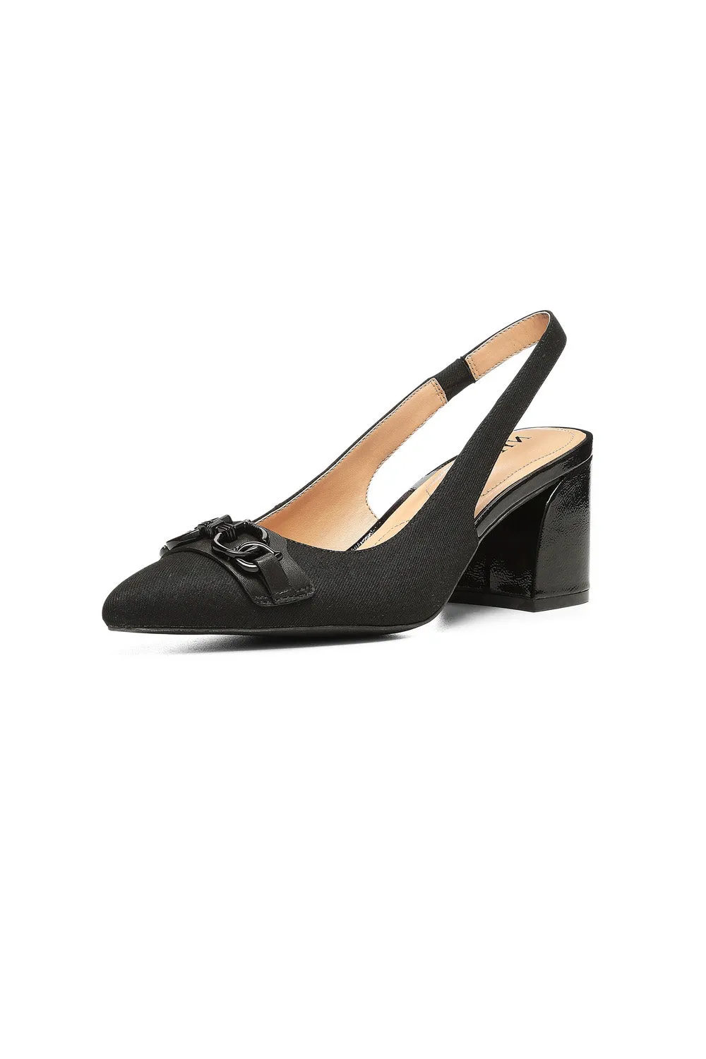 Sanya Slingback Heels - Black