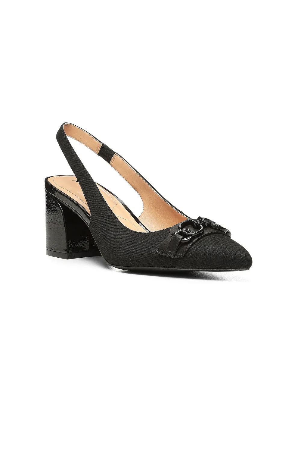 Sanya Slingback Heels - Black