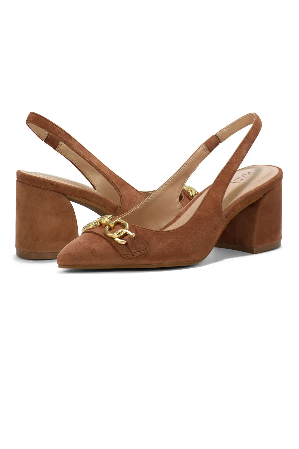 Sanya Slingback Heels - Cognac