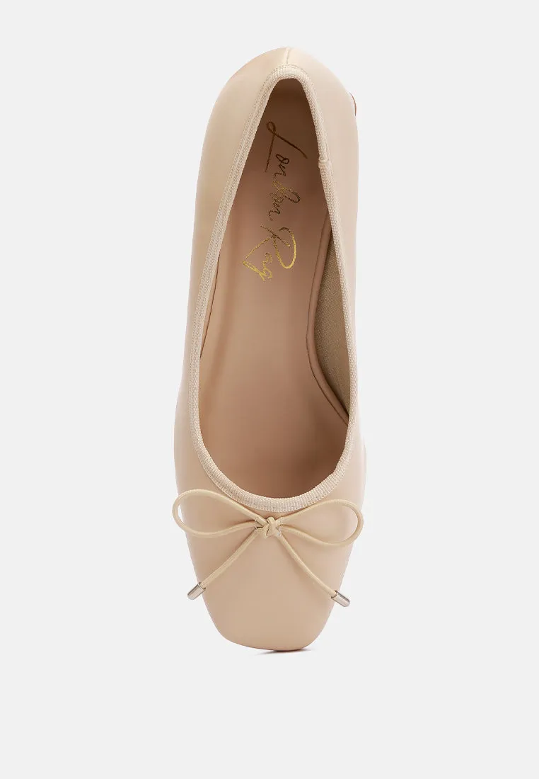 Sienna Low Block Heel Ballerinas