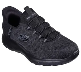 Skechers 232469 Summits - Key Pace Hands Free Mens Black Textile Vegan Slip On Trainers