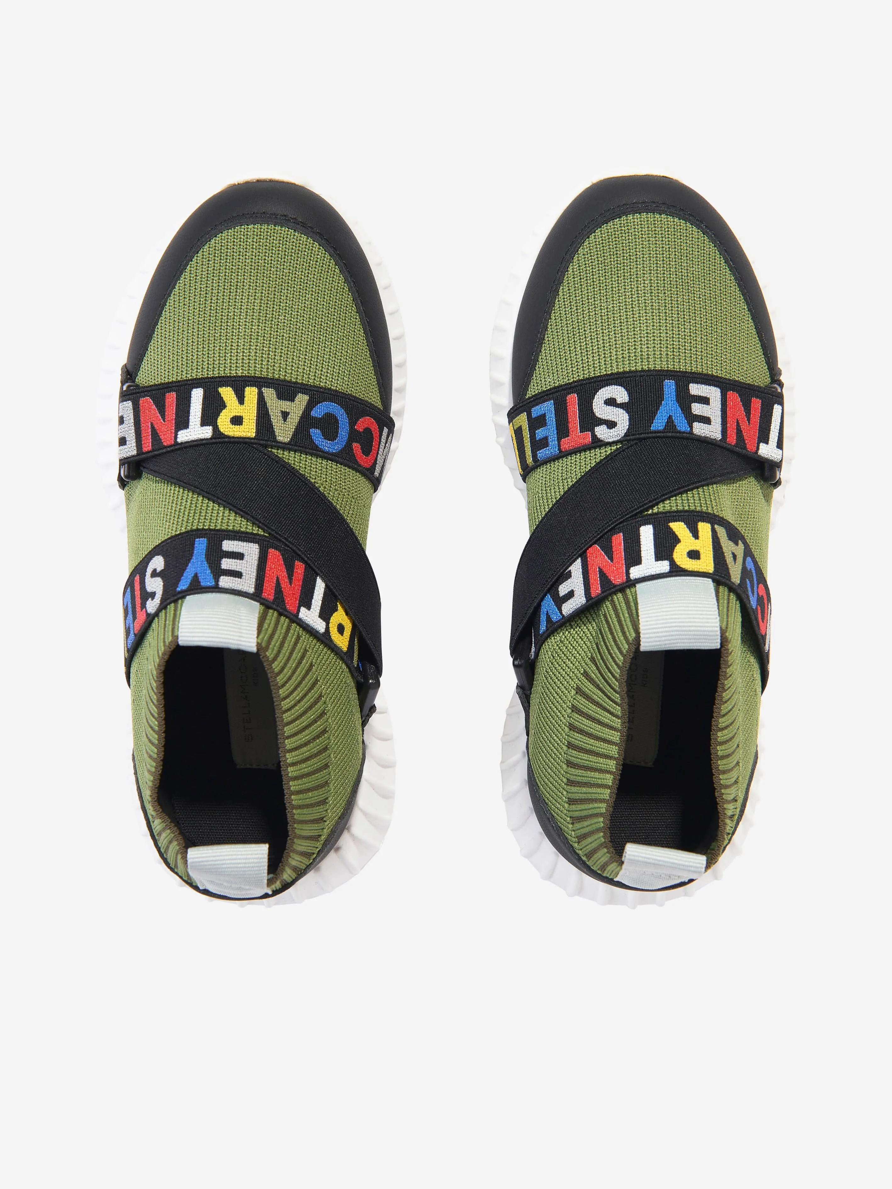 Stella McCartney Kids Sock Trainers in Green