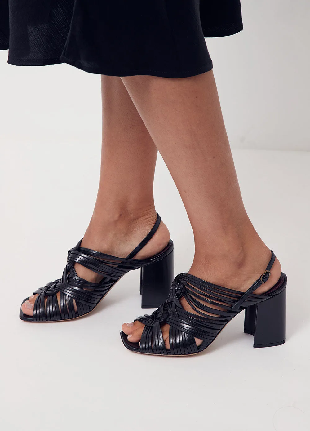 Strap Knot Heel Sandals