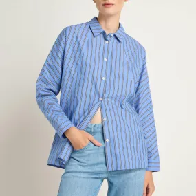 Striped Shirt - Black/Frozen Blue