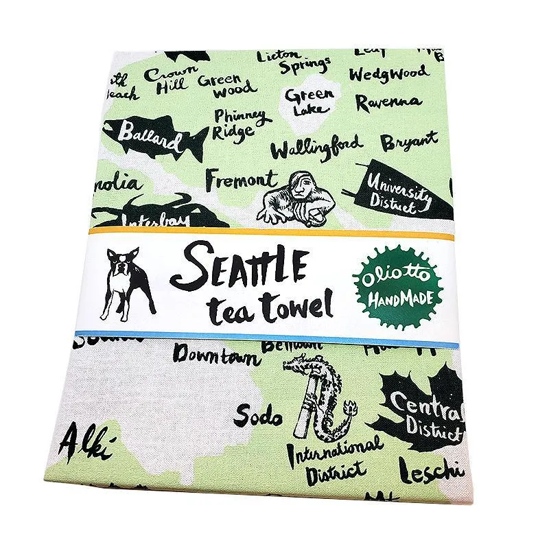 Tea Towels - Seattle (Assorted Colors) by Oliotto